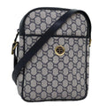 GUCCI GG Plus Supreme Shoulder Bag PVC Navy yk12516