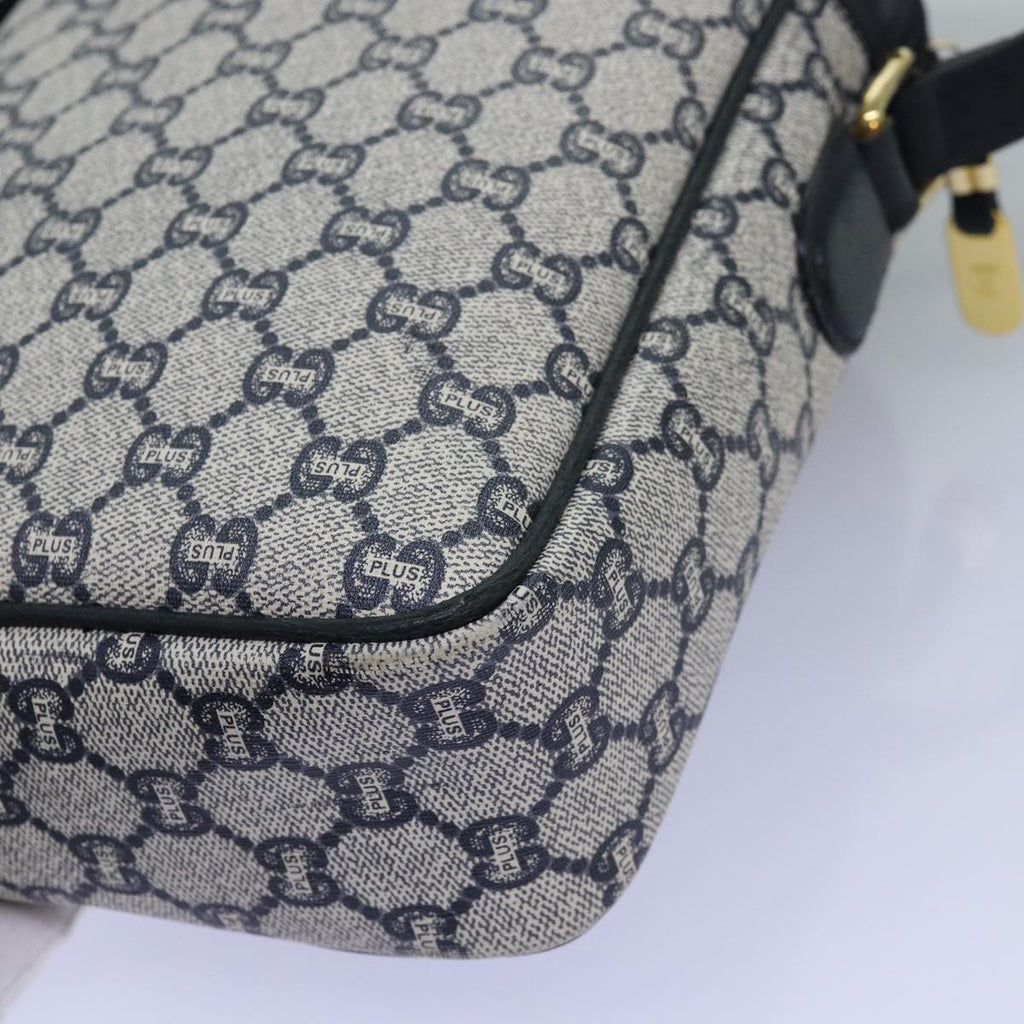GUCCI GG Plus Supreme Shoulder Bag PVC Navy yk12516