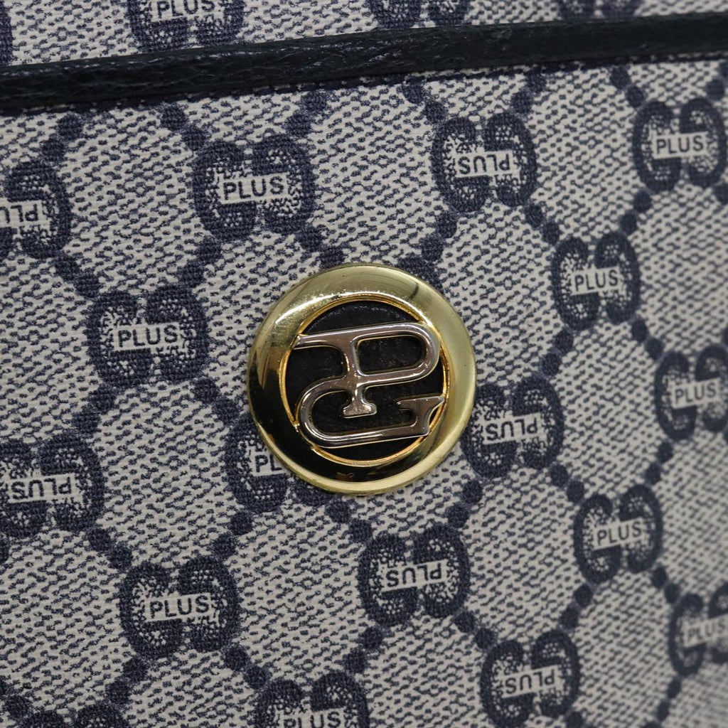 GUCCI GG Plus Supreme Shoulder Bag PVC Navy yk12516