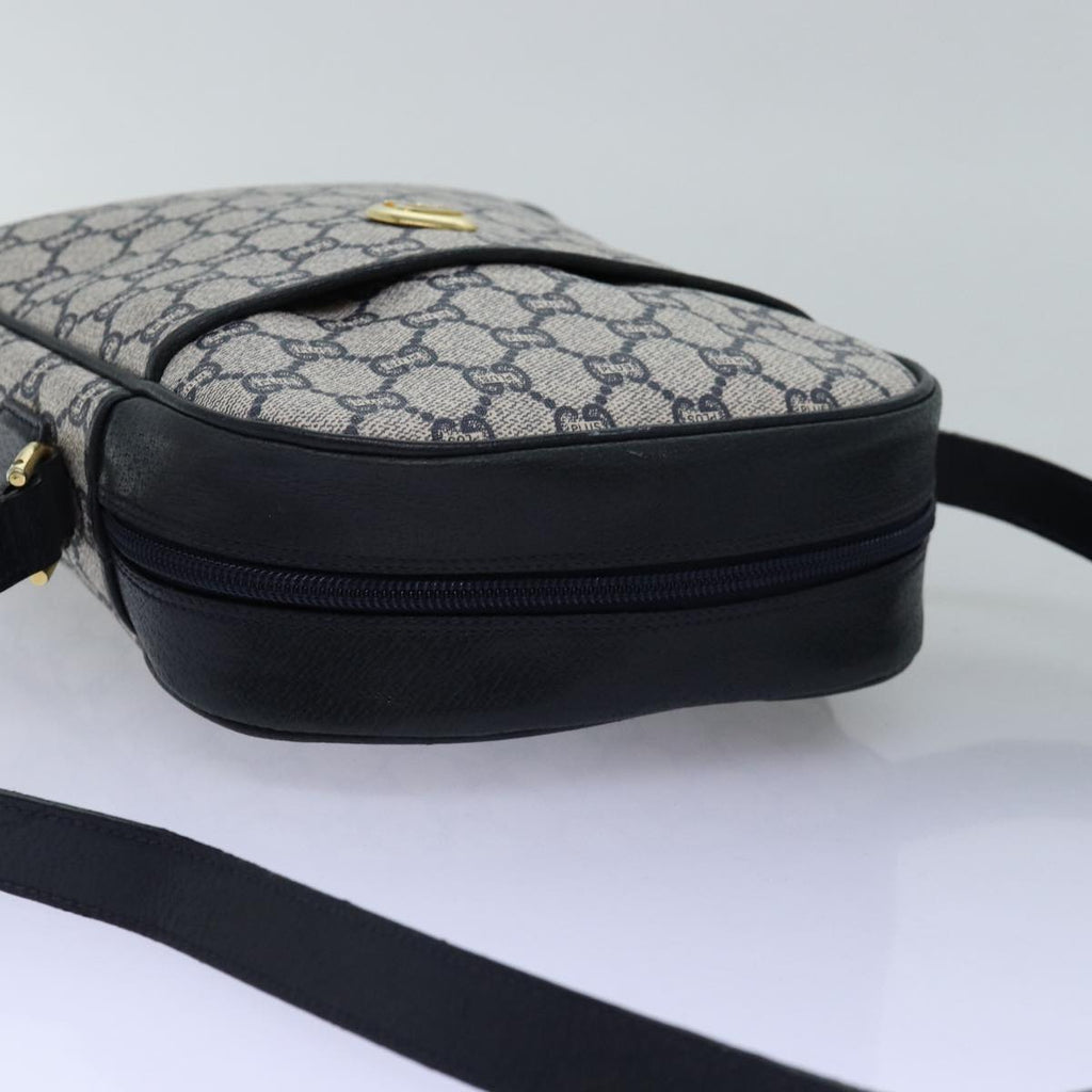 GUCCI GG Plus Supreme Shoulder Bag PVC Navy yk12516