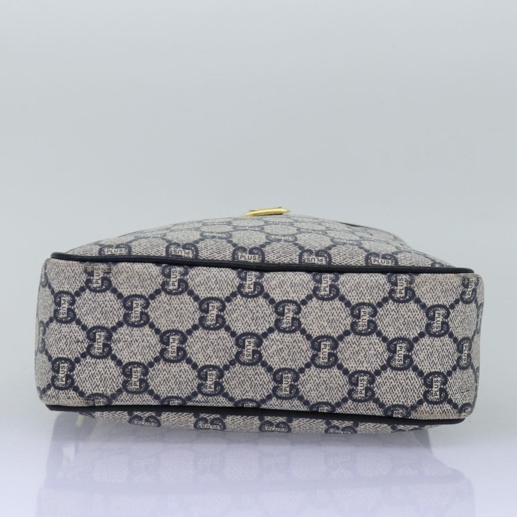 GUCCI GG Plus Supreme Shoulder Bag PVC Navy yk12516