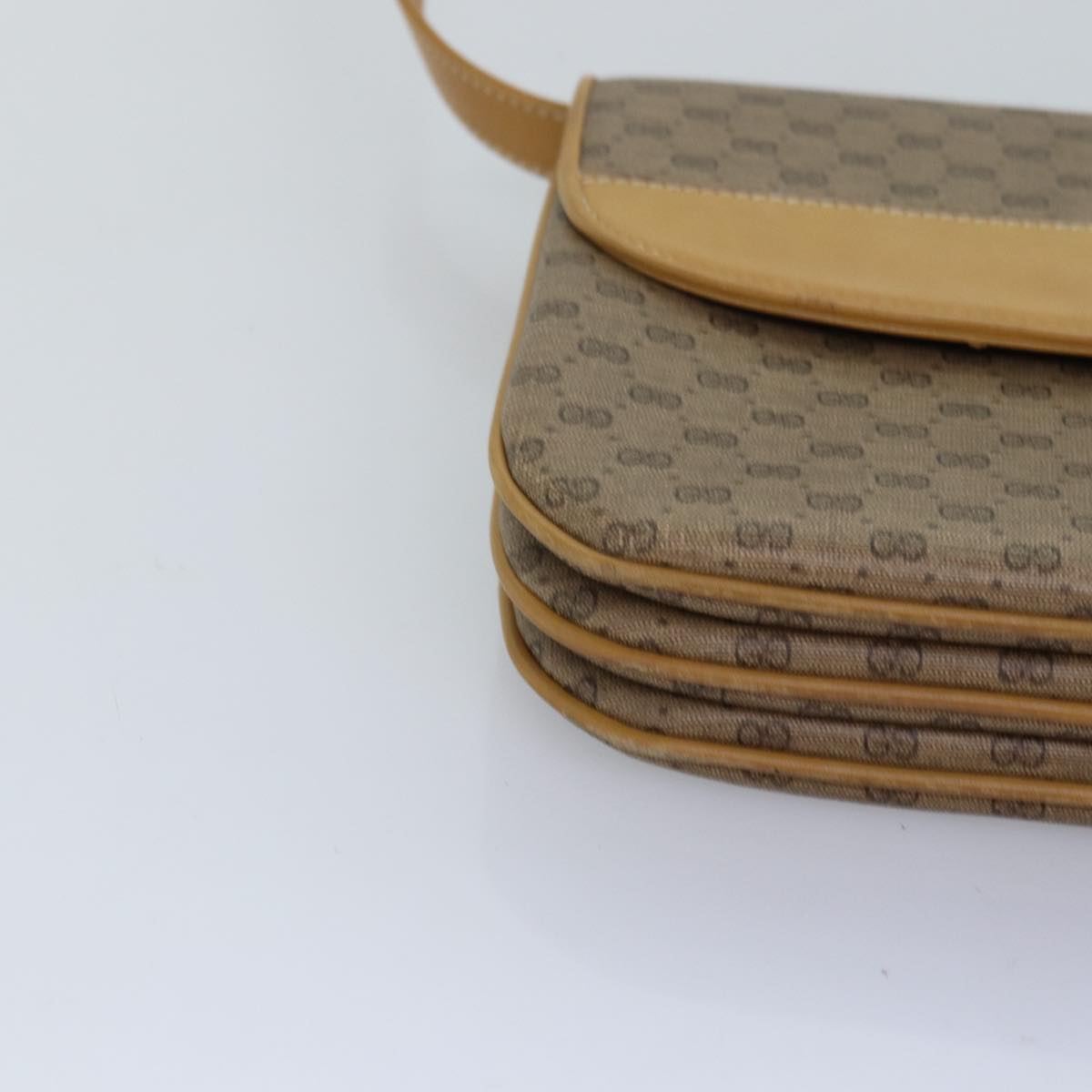 GUCCI Micro GG Supreme Shoulder Bag PVC Beige 004 106 0024 yk12533