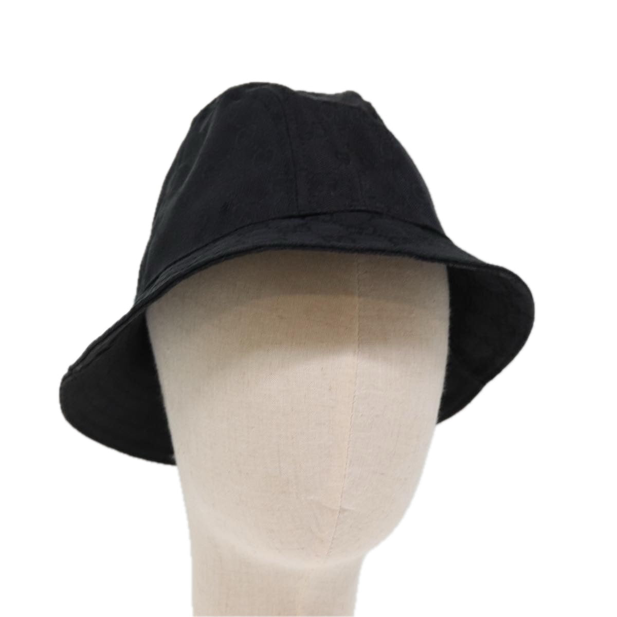 GUCCI GG Canvas Hat L Black yk12541