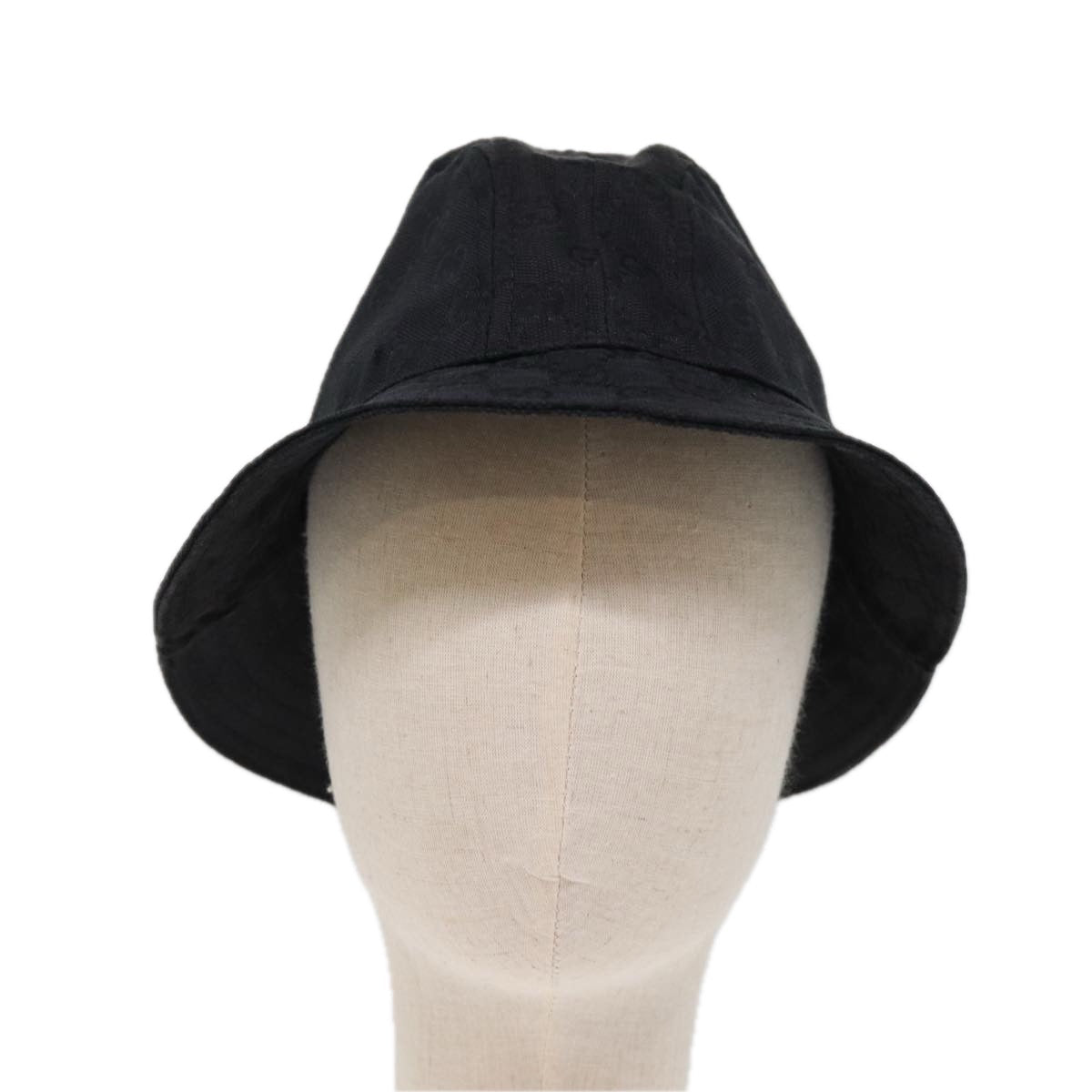 GUCCI GG Canvas Hat L Black yk12541