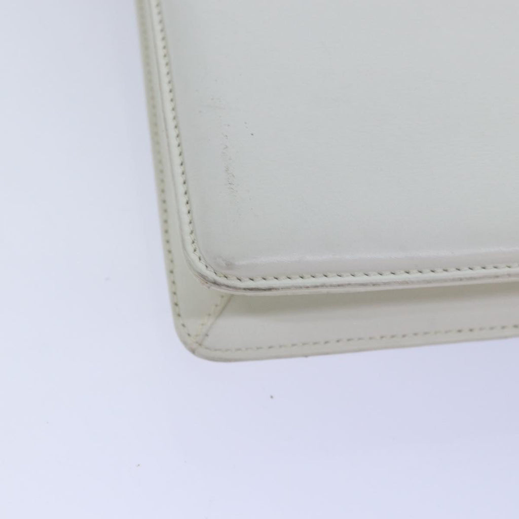 GUCCI Interlocking Shoulder Bag Leather White yk12575