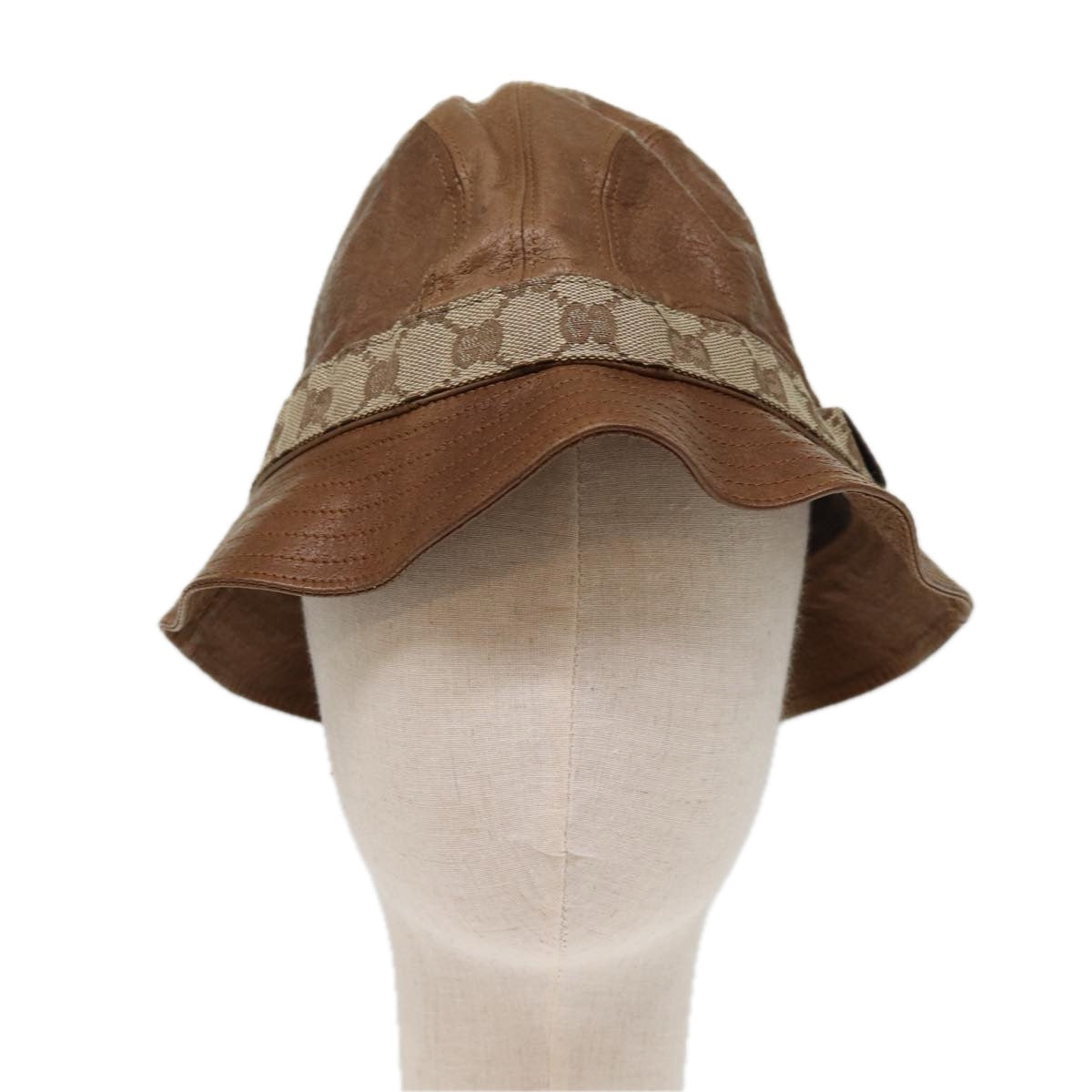 GUCCI GG Canvas Hat L Brown yk12576