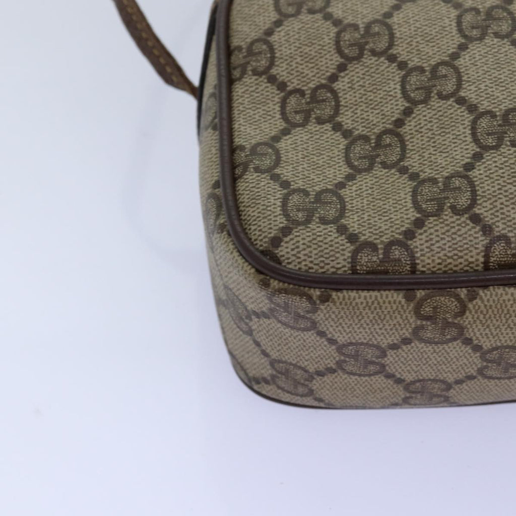 GUCCI GG Supreme Shoulder Bag PVC Beige 116 02 607 yk12594