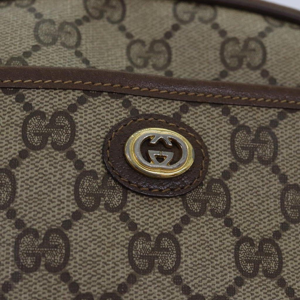 GUCCI GG Supreme Shoulder Bag PVC Beige 116 02 607 yk12594