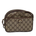 GUCCI GG Supreme Shoulder Bag PVC Beige 116 02 607 yk12594