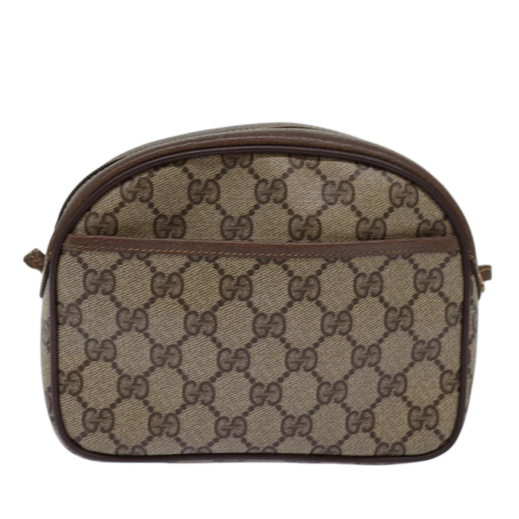 GUCCI GG Supreme Shoulder Bag PVC Beige 116 02 607 yk12594