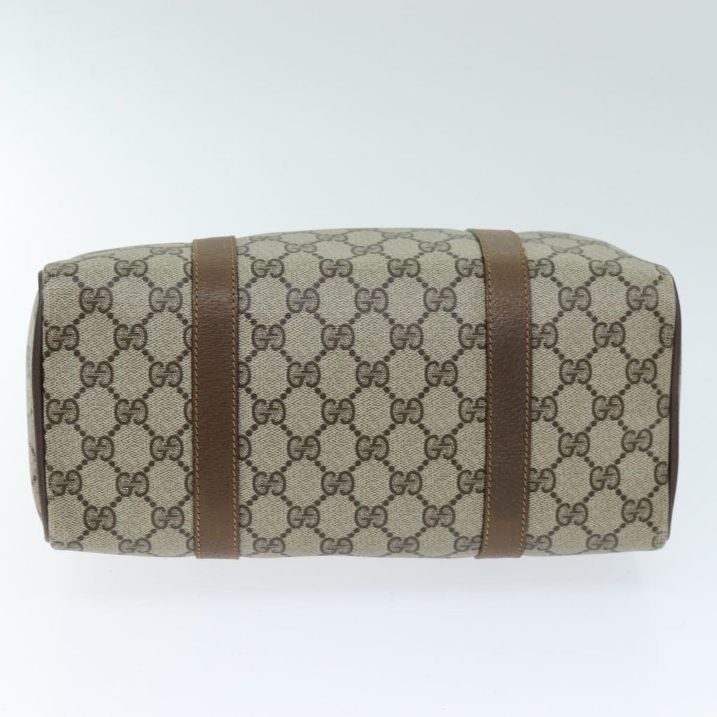 GUCCI GG Supreme Web Sherry Line Boston Bag PVC Beige Red 40 02 006 yk12612