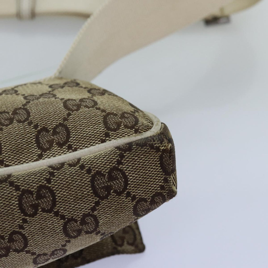 GUCCI GG Canvas Body Bag Beige 146304 yk12616