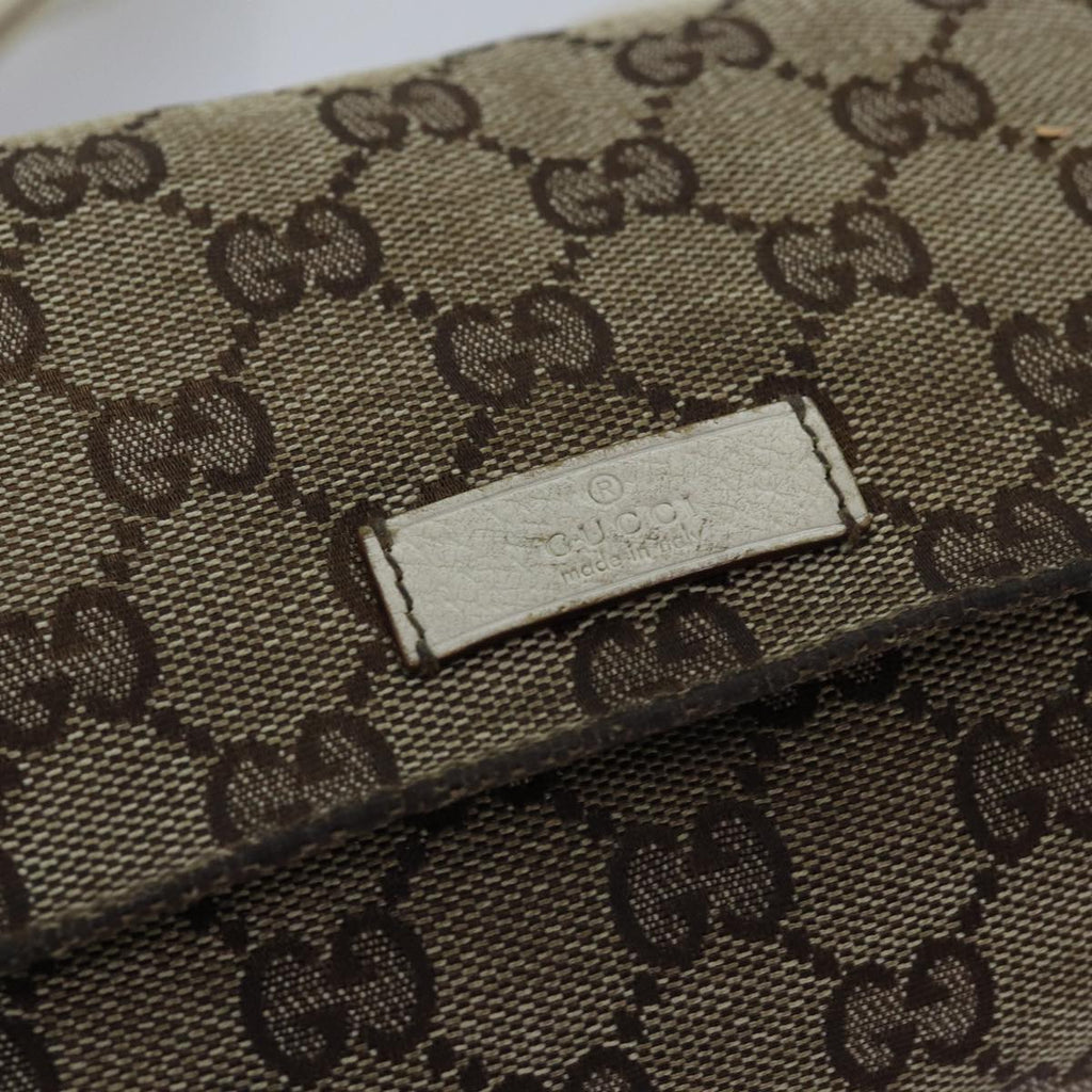 GUCCI GG Canvas Body Bag Beige 146304 yk12616