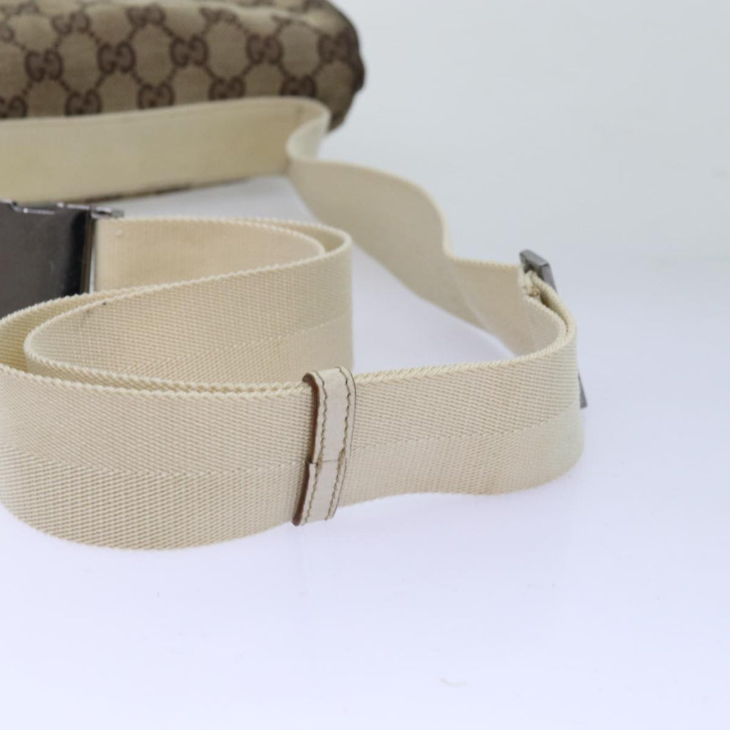 GUCCI GG Canvas Body Bag Beige 146304 yk12616