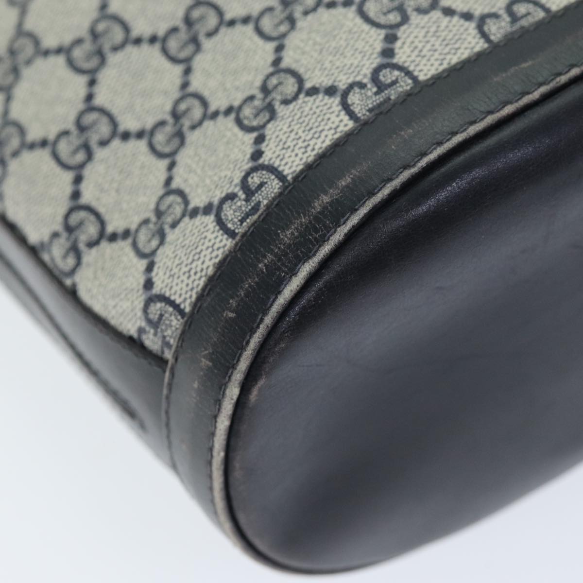 GUCCI GG Supreme Shoulder Bag PVC Navy yk12621