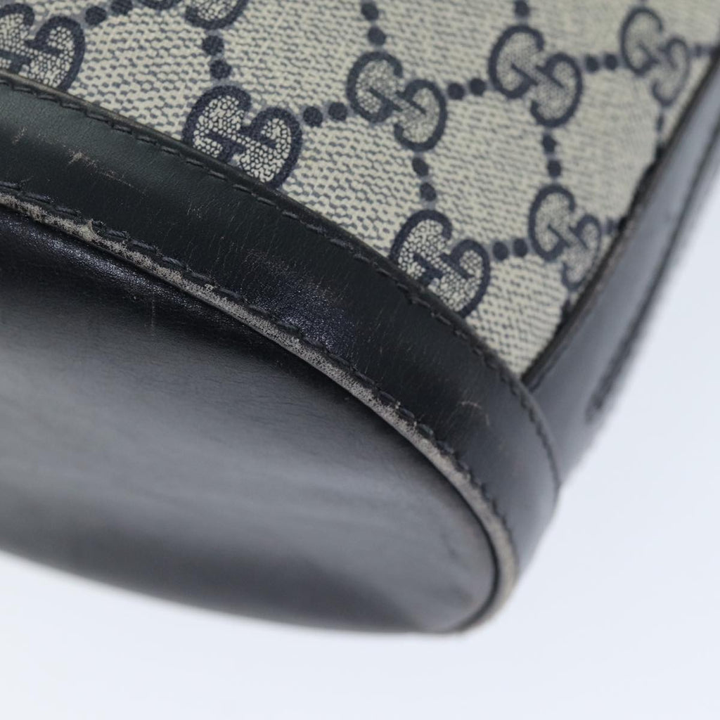 GUCCI GG Supreme Shoulder Bag PVC Navy yk12621