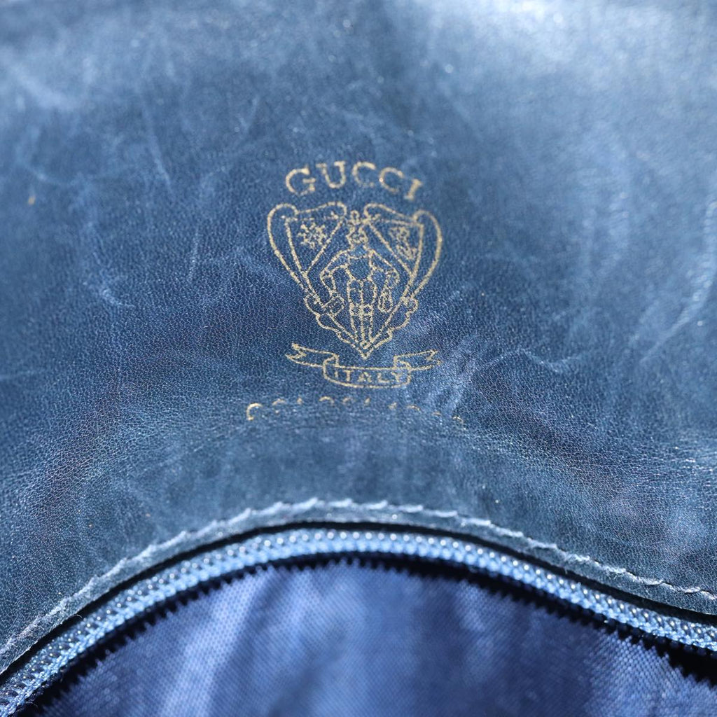 GUCCI GG Supreme Shoulder Bag PVC Navy yk12621