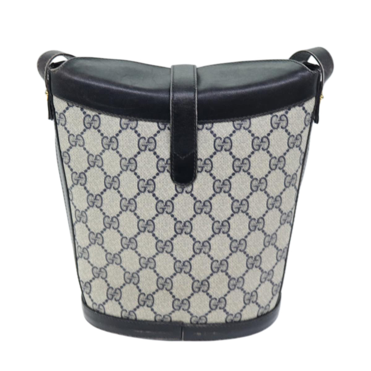 GUCCI GG Supreme Shoulder Bag PVC Navy yk12621