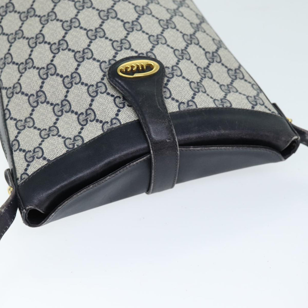 GUCCI GG Supreme Shoulder Bag PVC Navy yk12621
