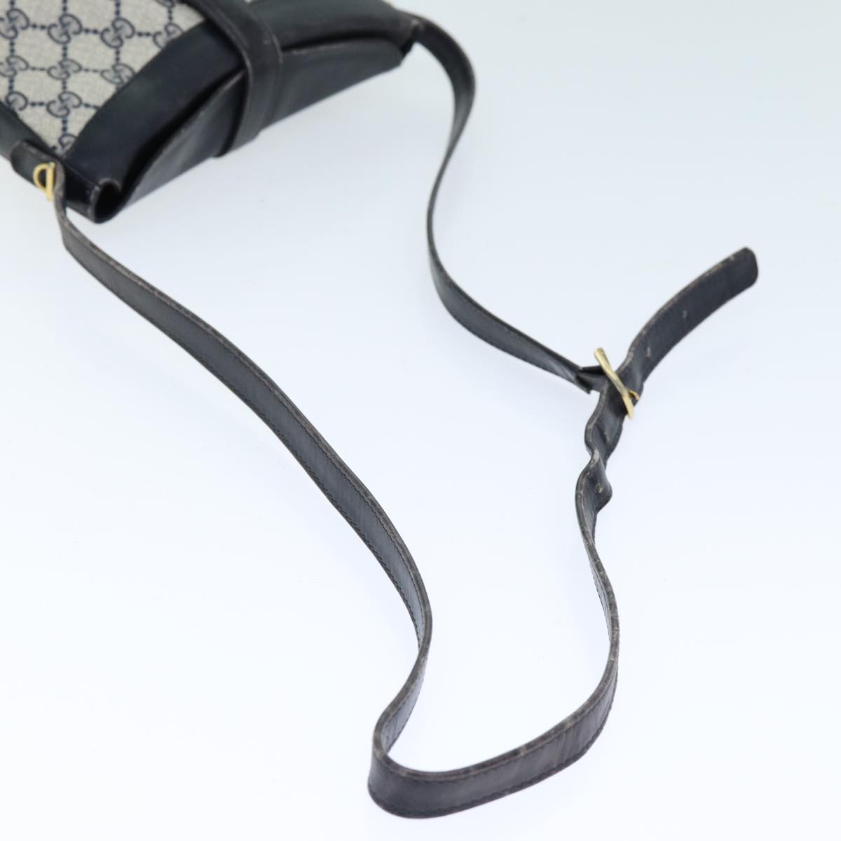 GUCCI GG Supreme Shoulder Bag PVC Navy yk12621