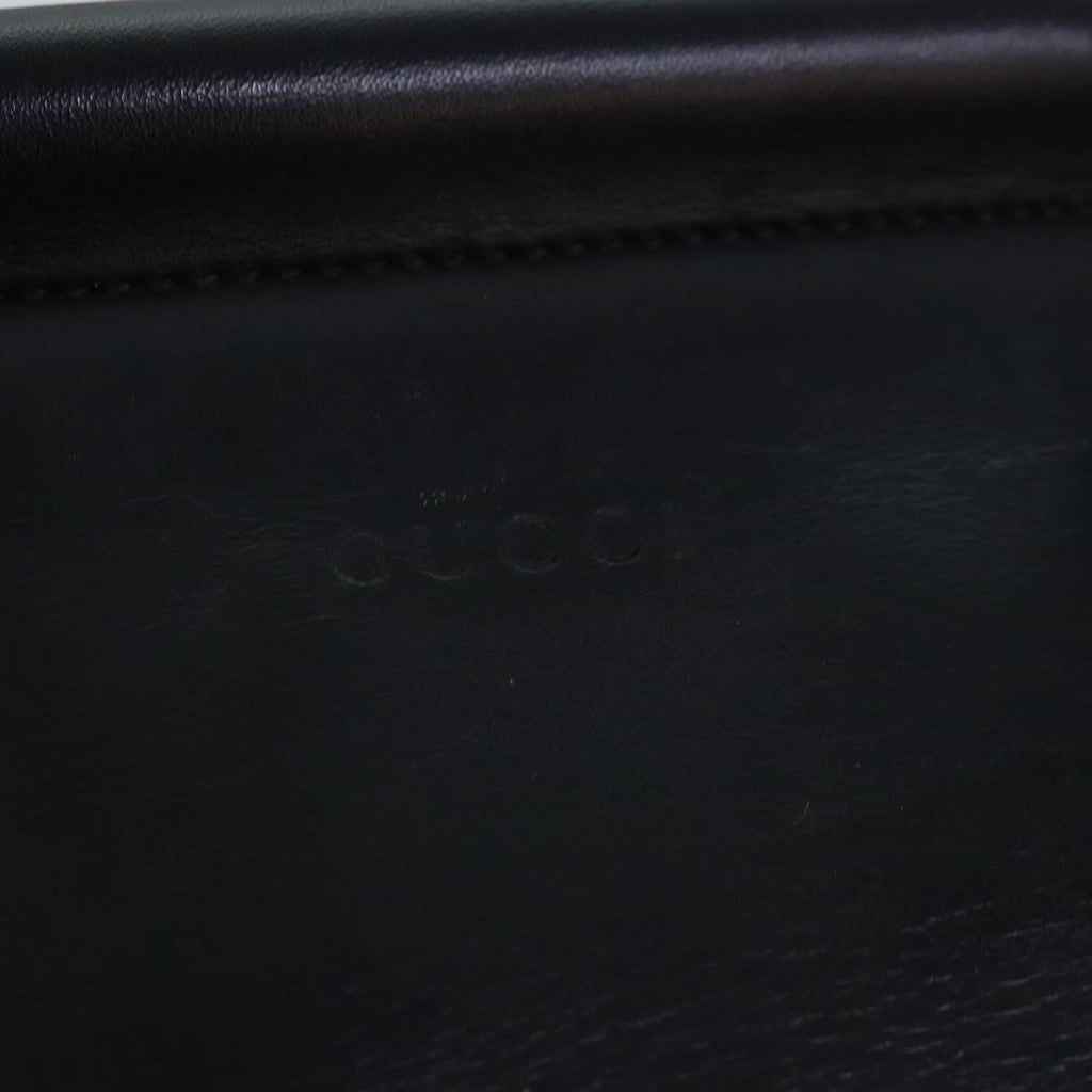 GUCCI Bamboo Nimfair Small Hand Bag Leather 2way Black 453767 yk12625