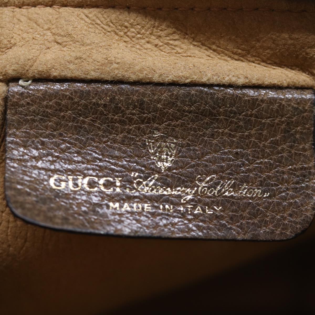 GUCCI GG Supreme Web Sherry Line Clutch Bag PVC Beige Red 89 01 012 yk12641