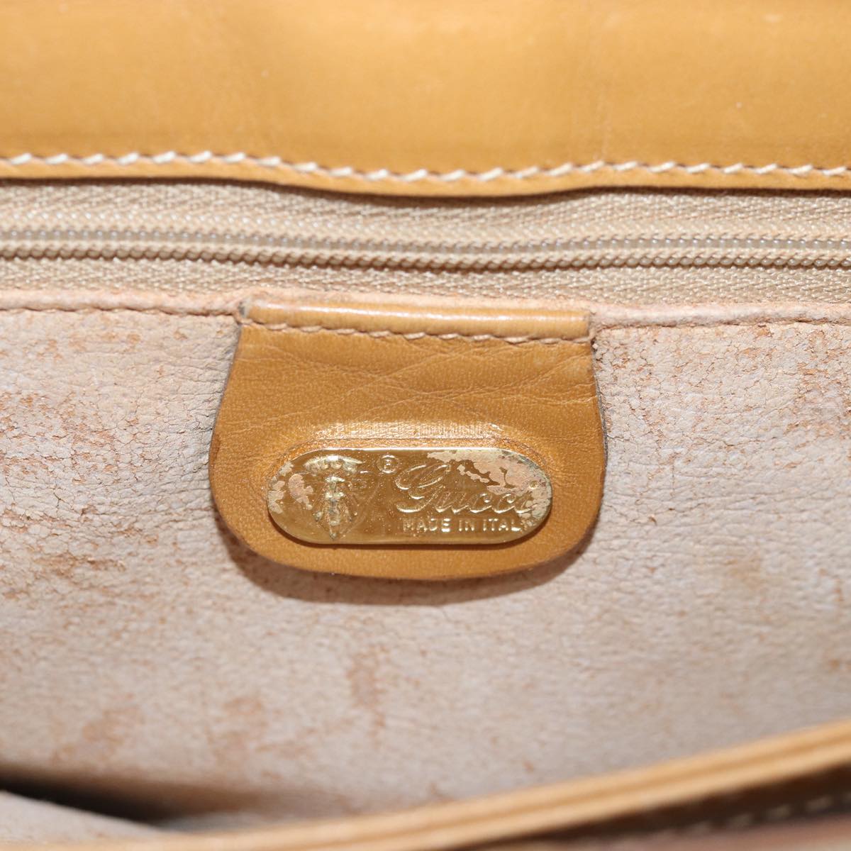 GUCCI Micro GG Supreme Shoulder Bag PVC Beige 001 14 5364 yk12661
