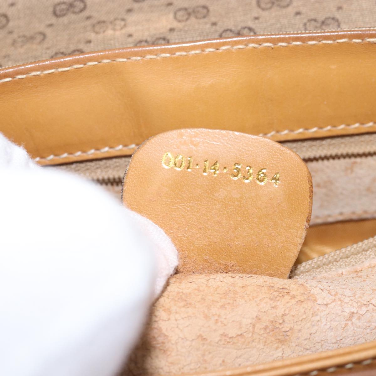 GUCCI Micro GG Supreme Shoulder Bag PVC Beige 001 14 5364 yk12661