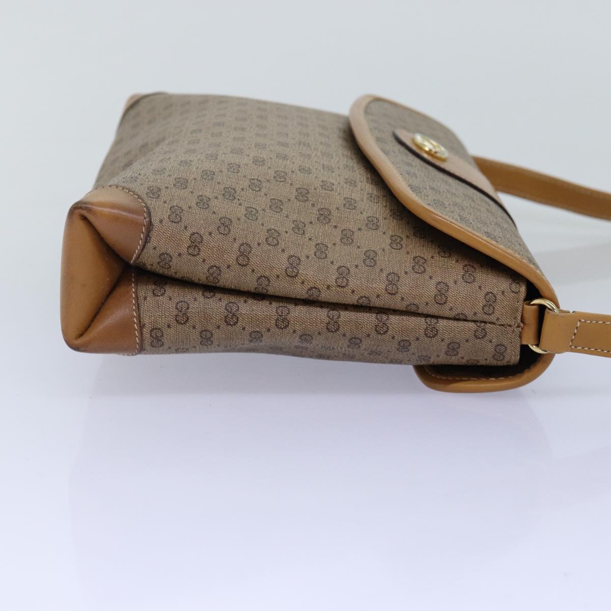 GUCCI Micro GG Supreme Shoulder Bag PVC Beige 001 14 5364 yk12661