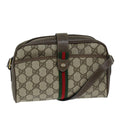 GUCCI GG Supreme Web Sherry Line Shoulder Bag Red Beige 10 02 055 yk12671