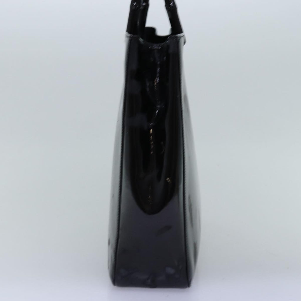 GUCCI Bamboo Hand Bag Enamel Black 002 1060 yk12681