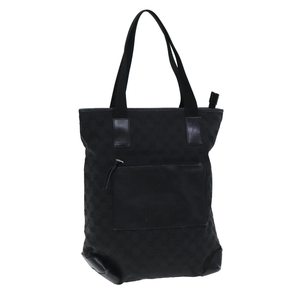 GUCCI GG Canvas Tote Bag Black 28892 yk12685