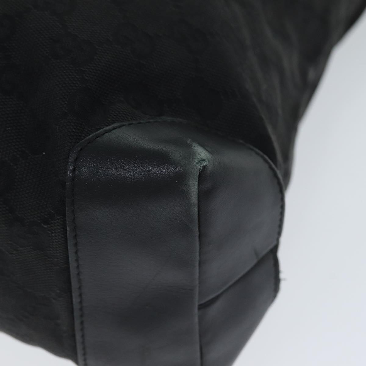 GUCCI GG Canvas Tote Bag Black 28892 yk12685