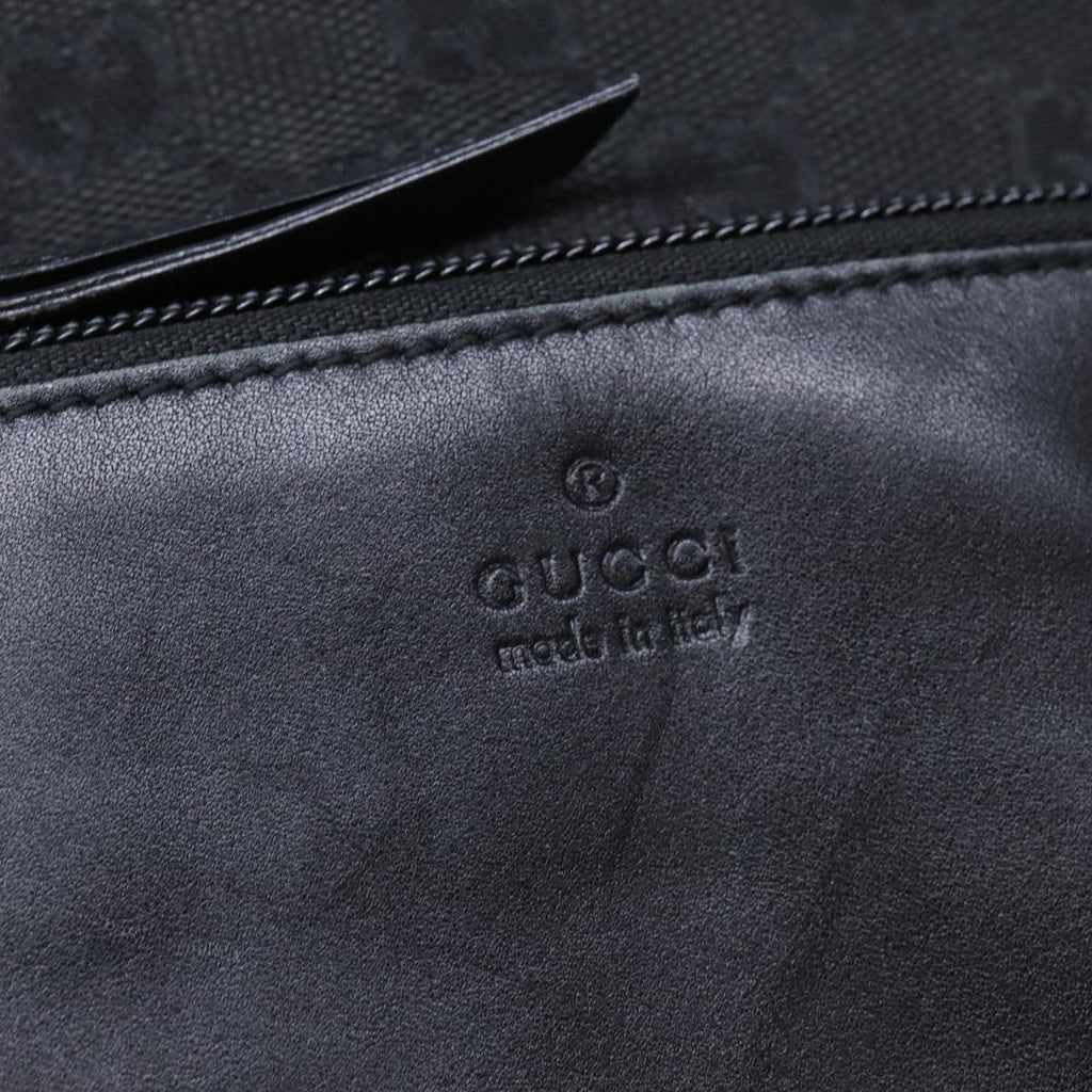 GUCCI GG Canvas Tote Bag Black 28892 yk12685