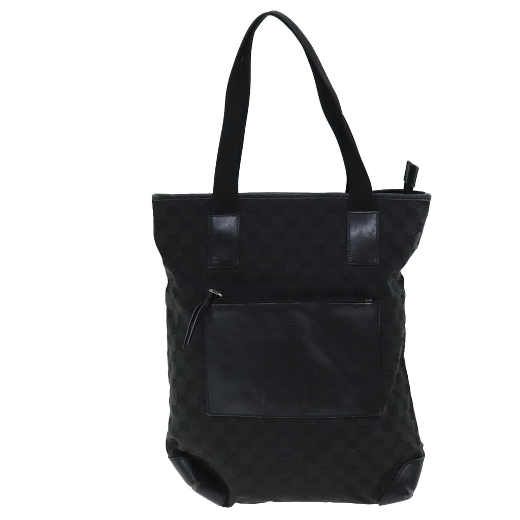 GUCCI GG Canvas Tote Bag Black 28892 yk12685