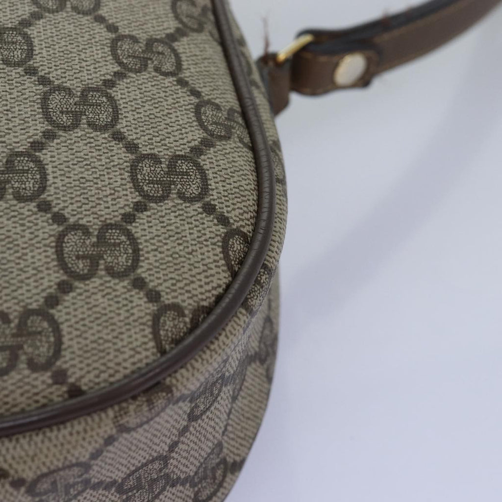 GUCCI GG Supreme Web Sherry Line Clutch Bag PVC Beige Red 89 01 034 yk12747