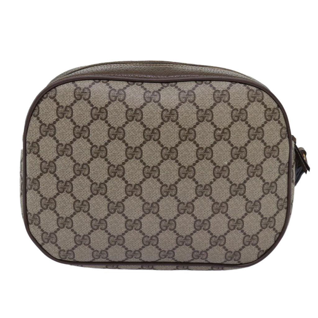 GUCCI GG Supreme Web Sherry Line Clutch Bag PVC Beige Red 89 01 034 yk12747