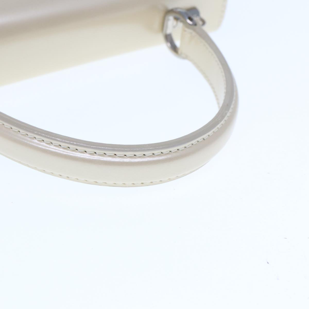 GUCCI Hand Bag Enamel 2way Beige yk12770