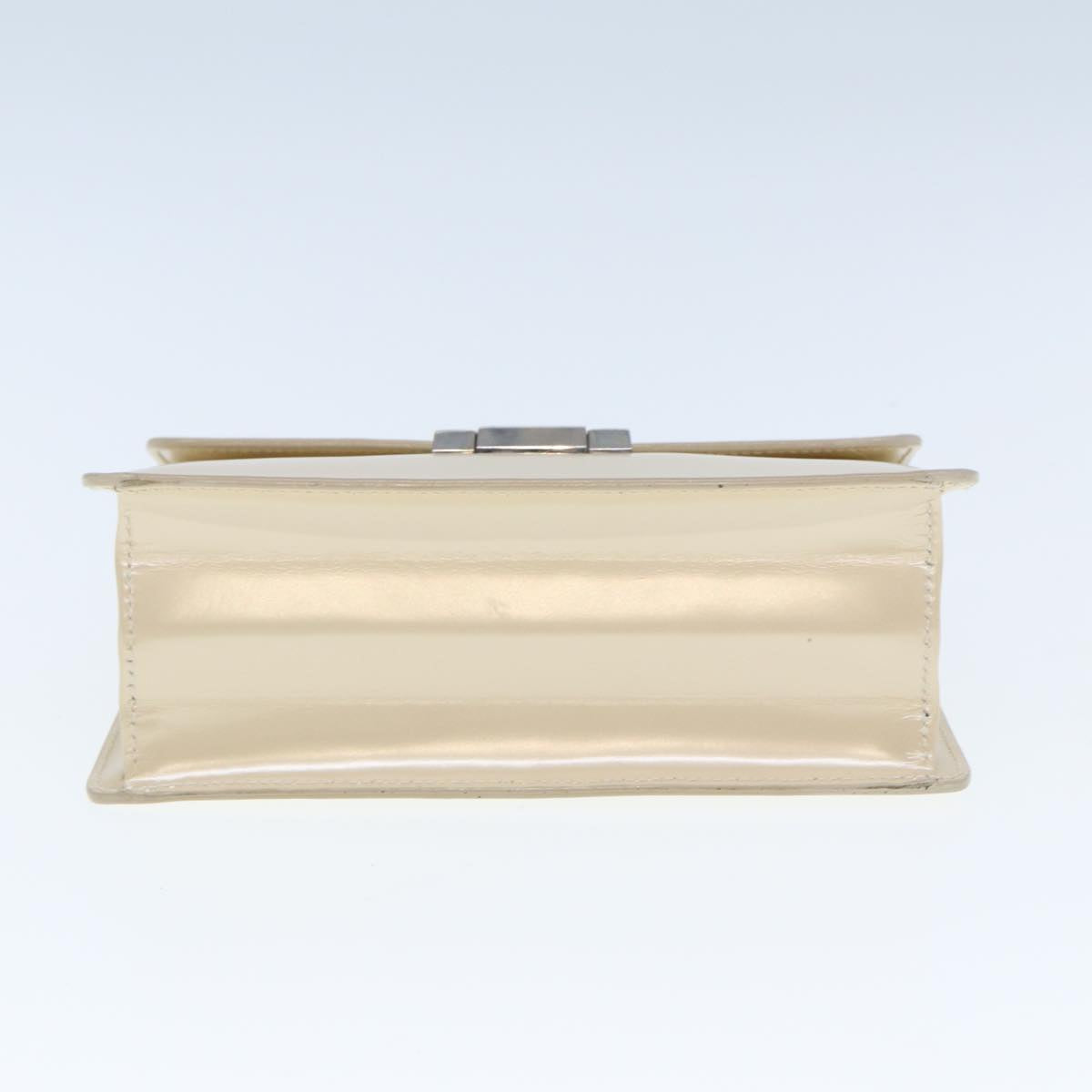 GUCCI Hand Bag Enamel 2way Beige yk12770