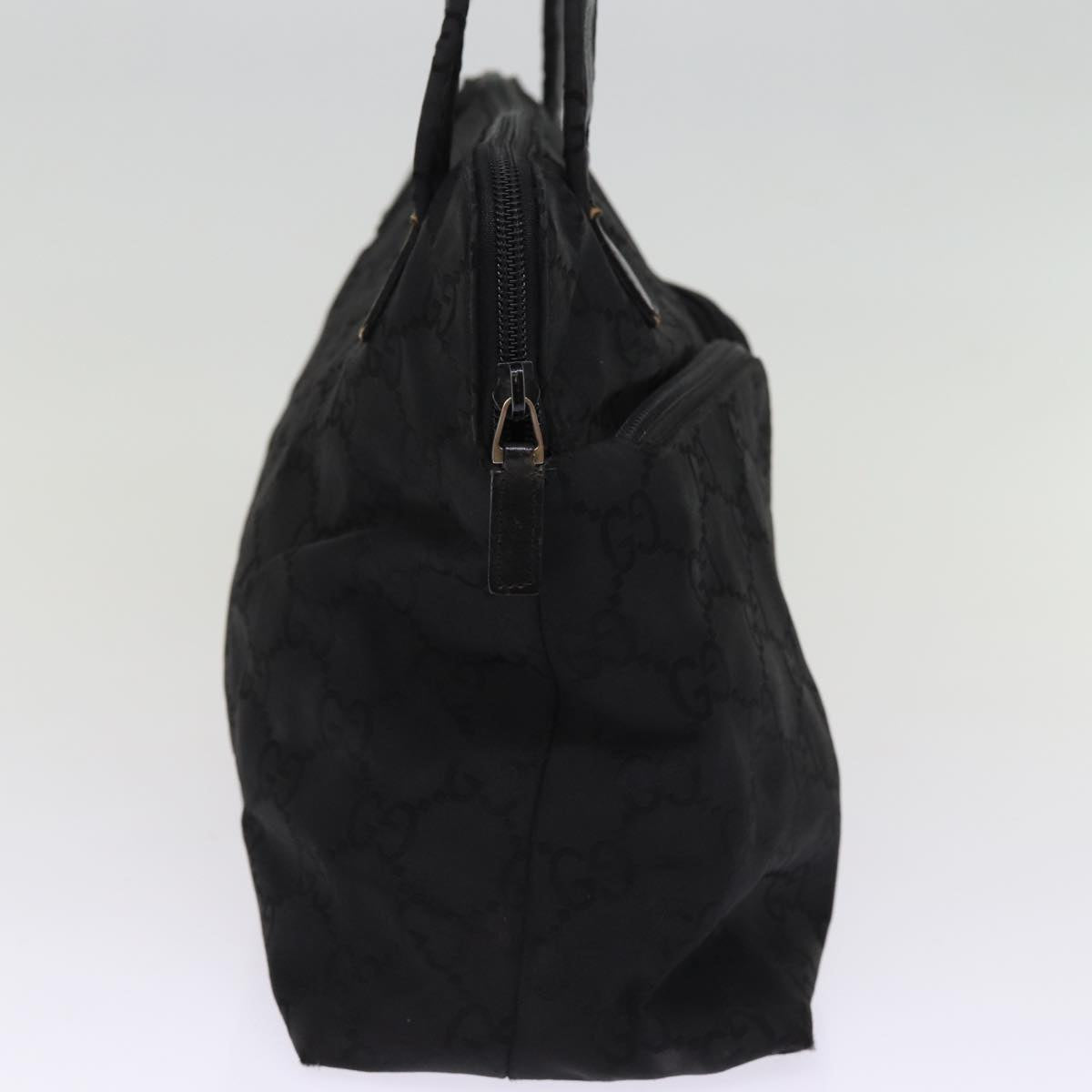 GUCCI GG Canvas Tote Bag Black 001 3705 yk12781