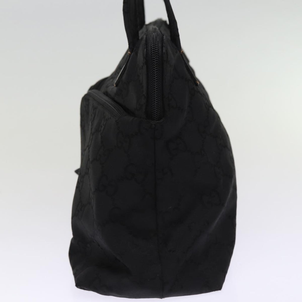 GUCCI GG Canvas Tote Bag Black 001 3705 yk12781