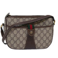 GUCCI GG Supreme Web Sherry Line Shoulder Bag Beige Red 001 123 yk12792