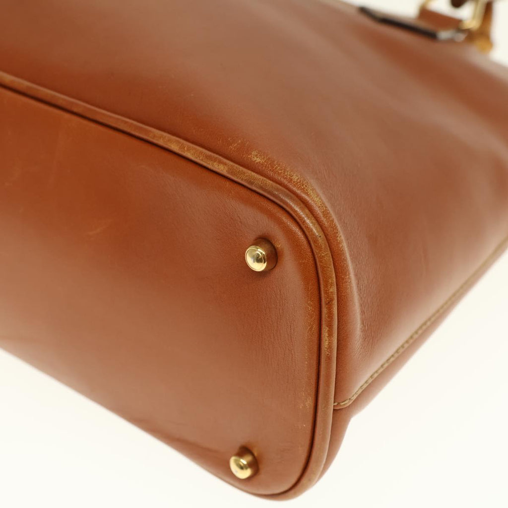 GUCCI Bamboo Hand Bag Leather 2way Brown 000 1186 0289 yk12820