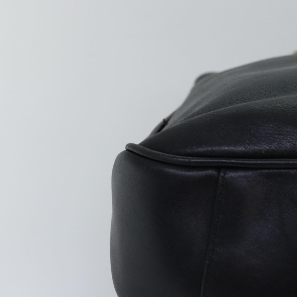 GUCCI Hand Bag Leather Black yk12824
