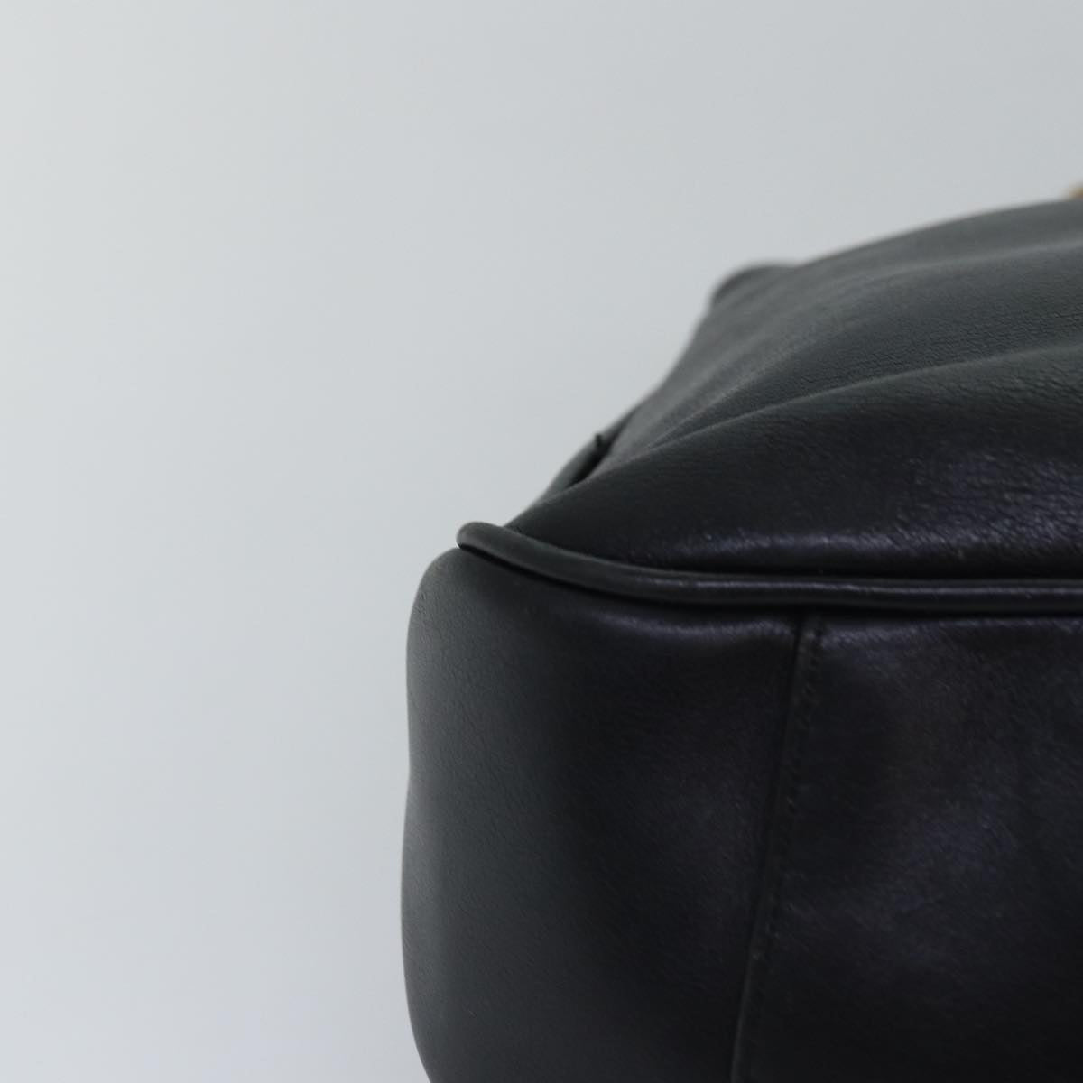 GUCCI Hand Bag Leather Black yk12824