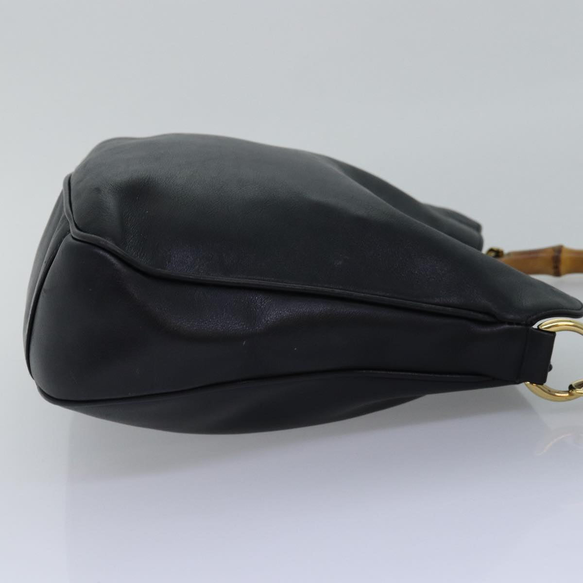 GUCCI Hand Bag Leather Black yk12824