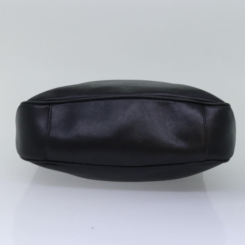 GUCCI Hand Bag Leather Black yk12824