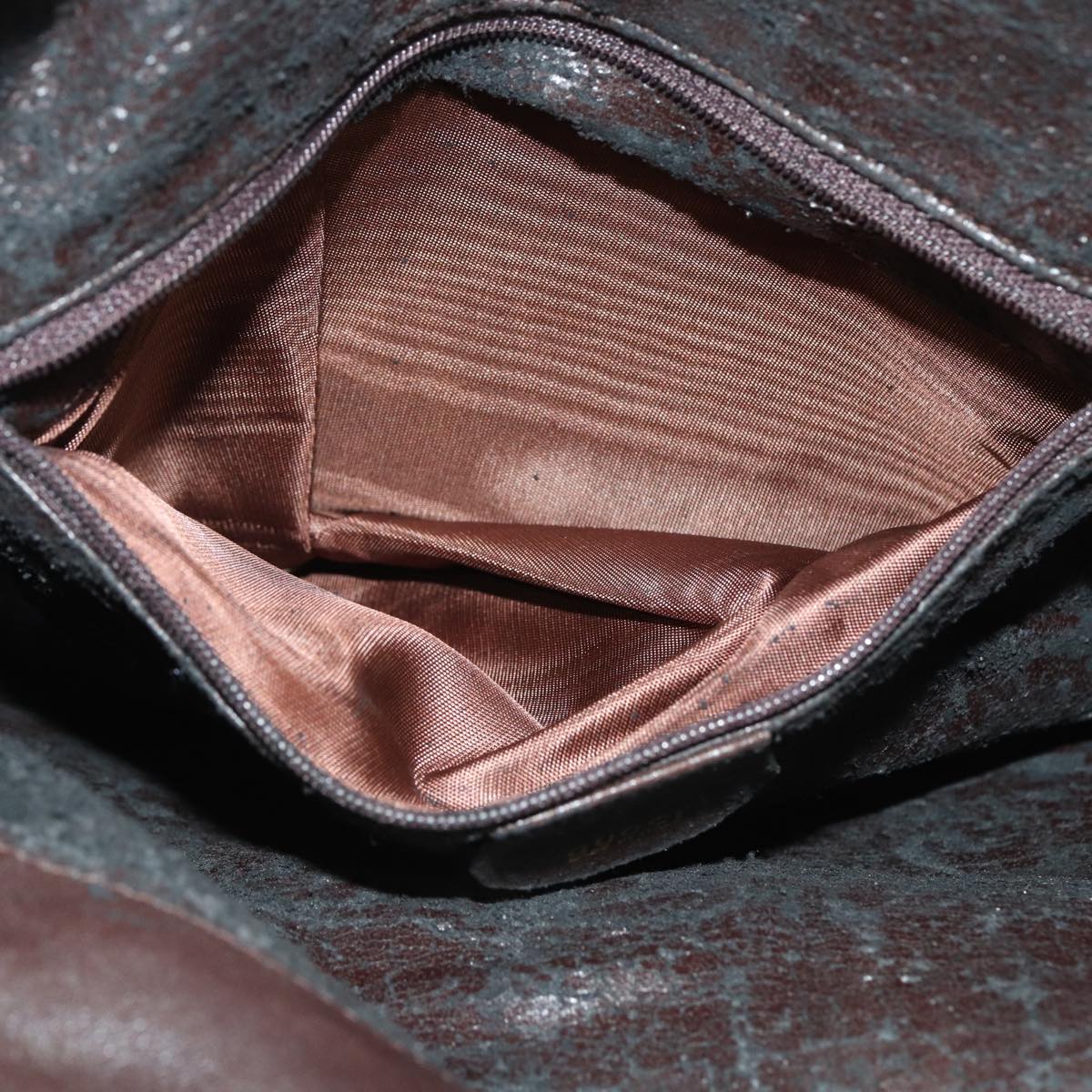 GUCCI Hand Bag Leather Bamboo Brown 001 8444 1638 yk12825