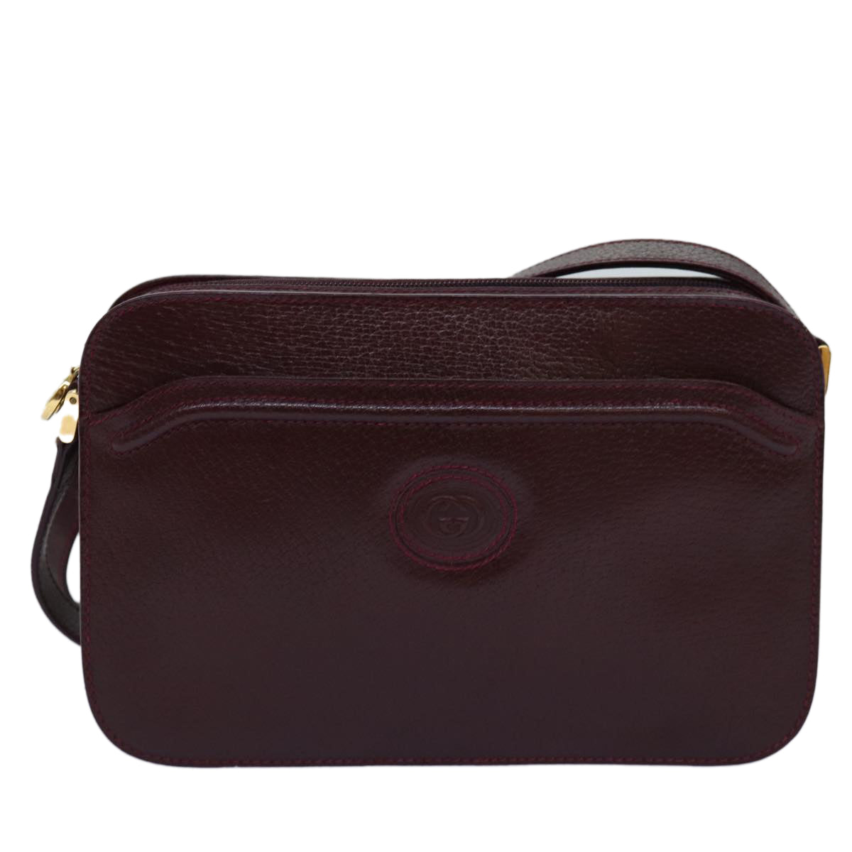 GUCCI Shoulder Bag Leather Red 007 256 0051 yk12836