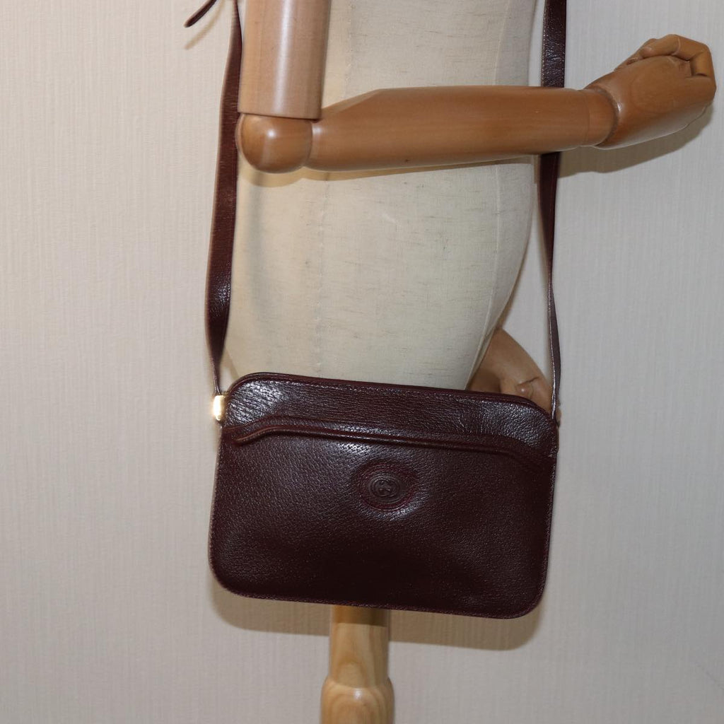 GUCCI Shoulder Bag Leather Red 007 256 0051 yk12836